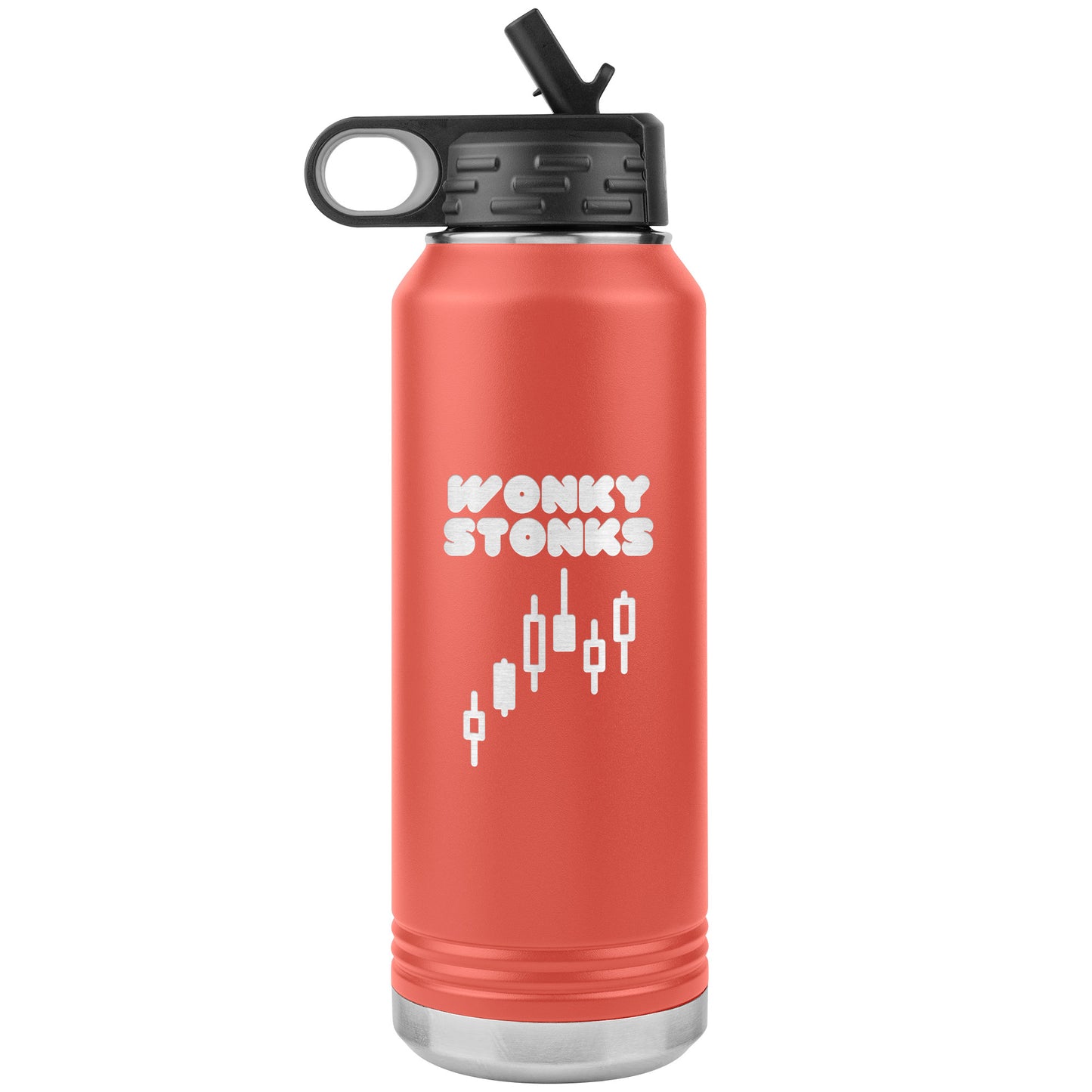 Wonky Stonks Wonky Logo 2.0 Water Bottle