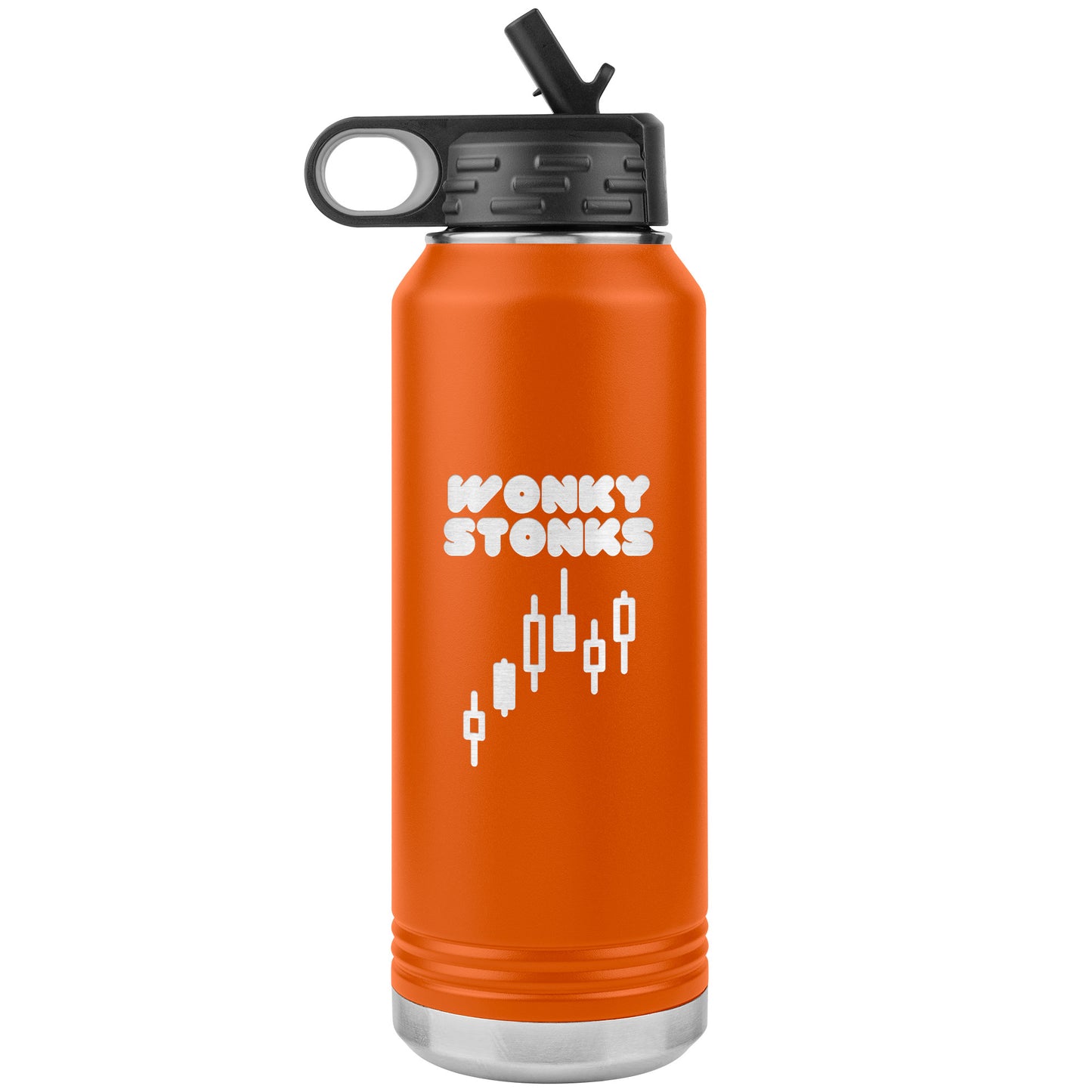 Wonky Stonks Wonky Logo 2.0 Water Bottle