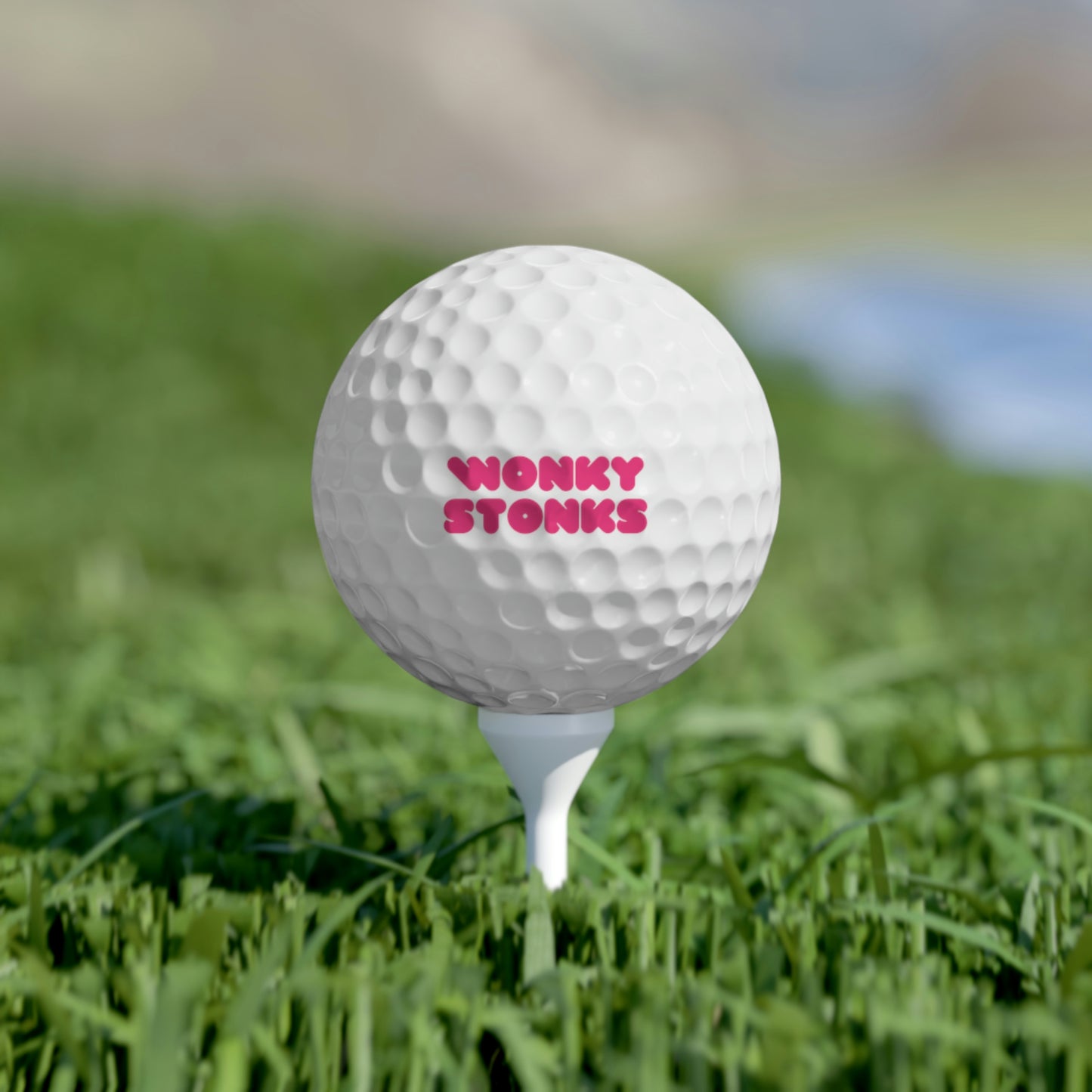 Wonky Stonks Golf Balls, 6pcs