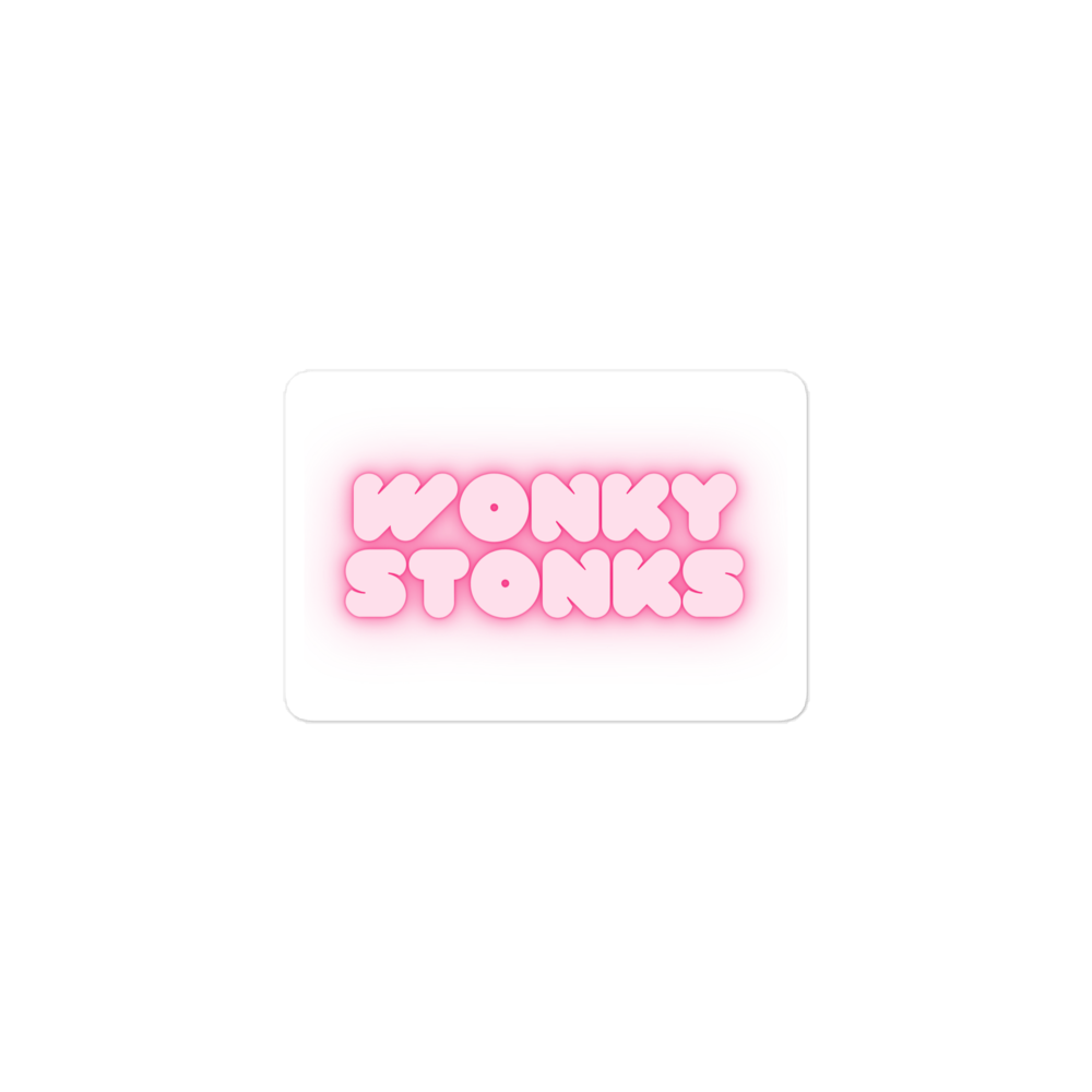 Wonky Stonks Sticker