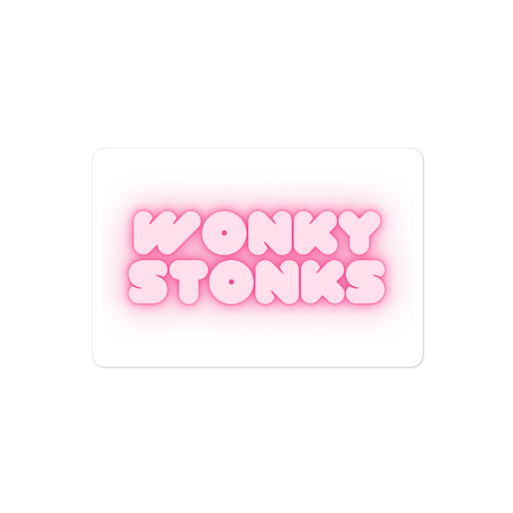 Wonky Stonks Sticker