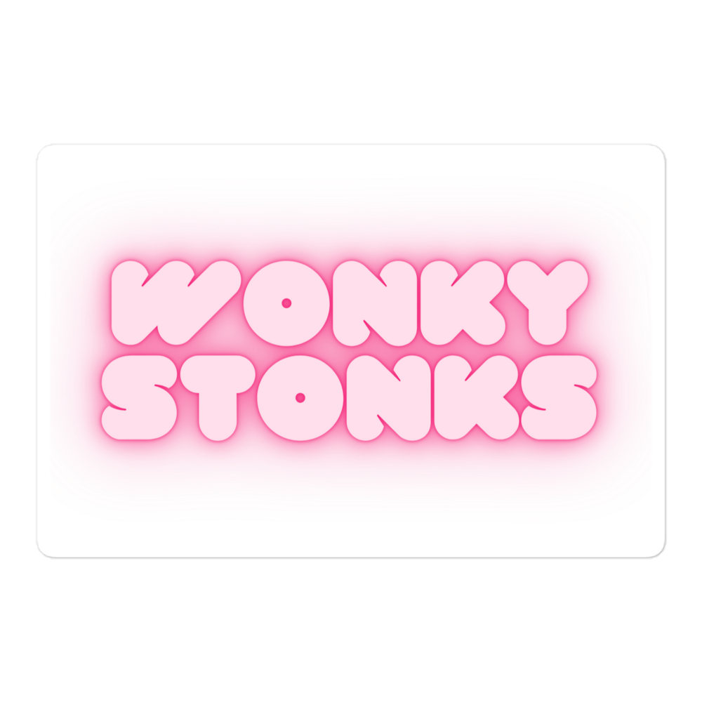 Wonky Stonks Sticker